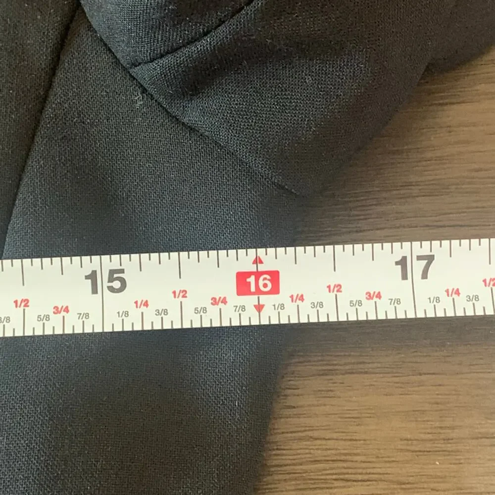 Banana Republic Black Wool Classic Blazer Size 2 - Picture 9 of 15